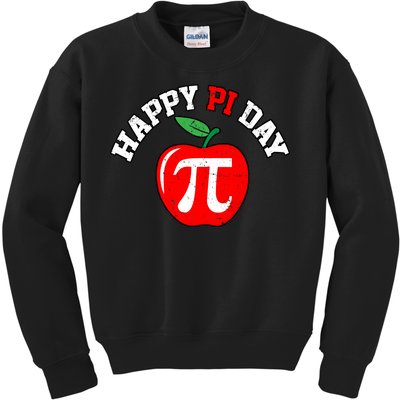 Happy Pi Day Teachers Apple Kids Sweatshirt