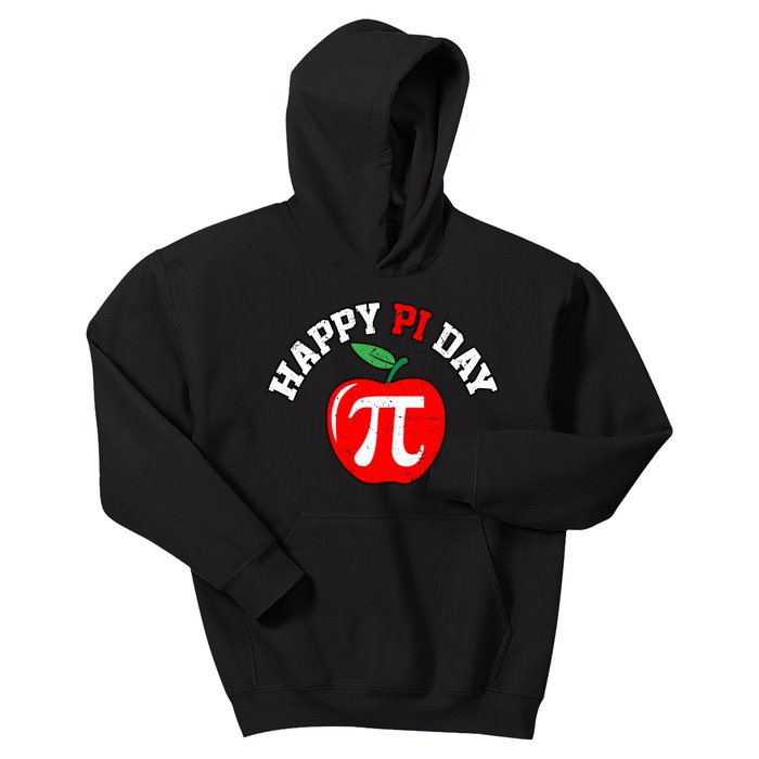 Happy Pi Day Teachers Apple Kids Hoodie