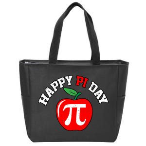 Happy Pi Day Teachers Apple Zip Tote Bag