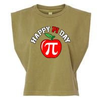 Happy Pi Day Teachers Apple Garment-Dyed Women's Muscle Tee