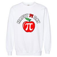 Happy Pi Day Teachers Apple Garment-Dyed Sweatshirt