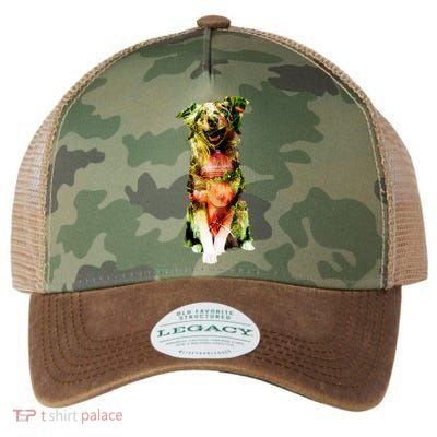 Happy Pup Fire Hydrant Rescue Dog Legacy Tie Dye Trucker Hat