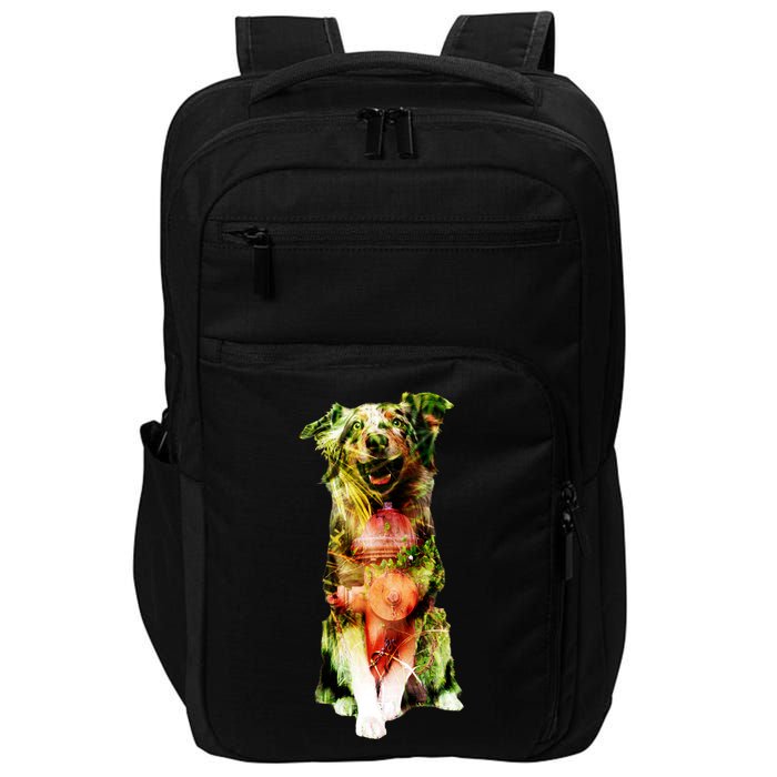 Happy Pup Fire Hydrant Rescue Dog Impact Tech Backpack