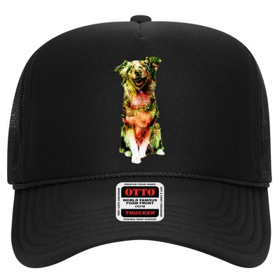 Happy Pup Fire Hydrant Rescue Dog Trucker Hat