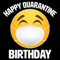 Happy Quarantine Birthday Smiley Emoji Sustainable Bucket Hat