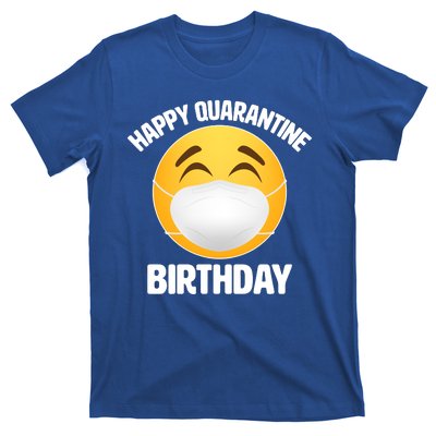 Happy Quarantine Birthday Smiley Emoji T-Shirt