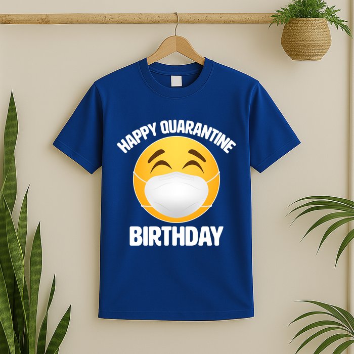 Happy Quarantine Birthday Smiley Emoji T-Shirt