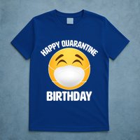 Happy Quarantine Birthday Smiley Emoji T-Shirt
