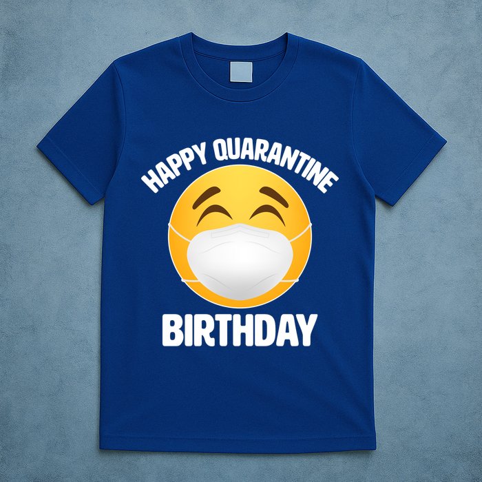 Happy Quarantine Birthday Smiley Emoji T-Shirt