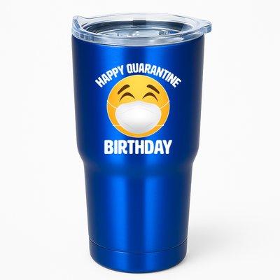 Happy Quarantine Birthday Smiley Emoji Tumbler