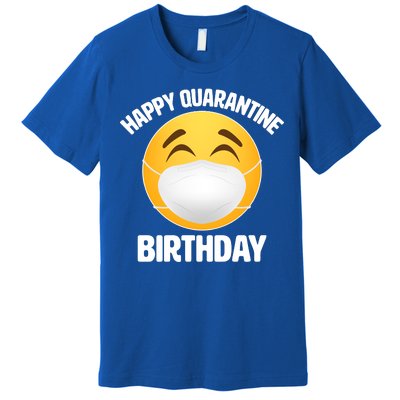 Happy Quarantine Birthday Smiley Emoji Premium T-Shirt