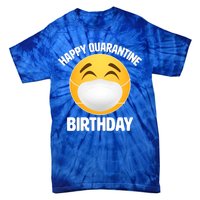 Happy Quarantine Birthday Smiley Emoji Tie-Dye T-Shirt