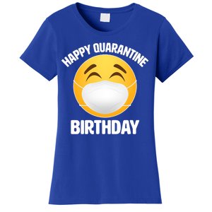 Happy Quarantine Birthday Smiley Emoji Women's T-Shirt