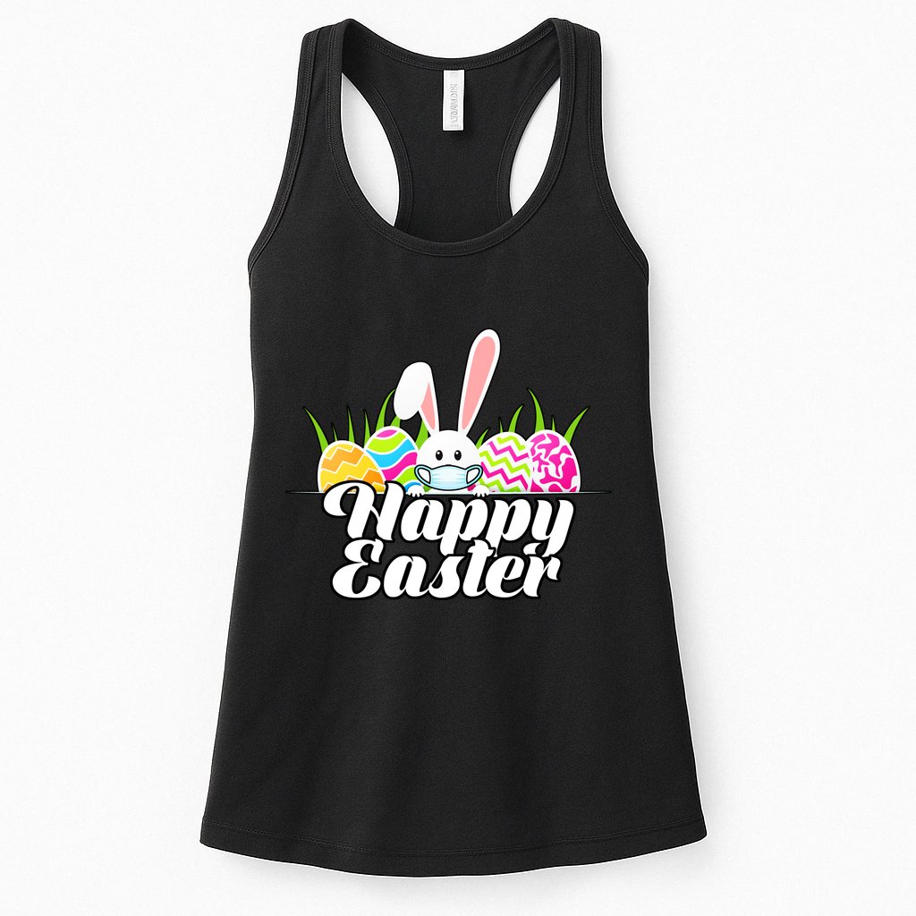 Happy Quarantine Easter  Womens Tank Top