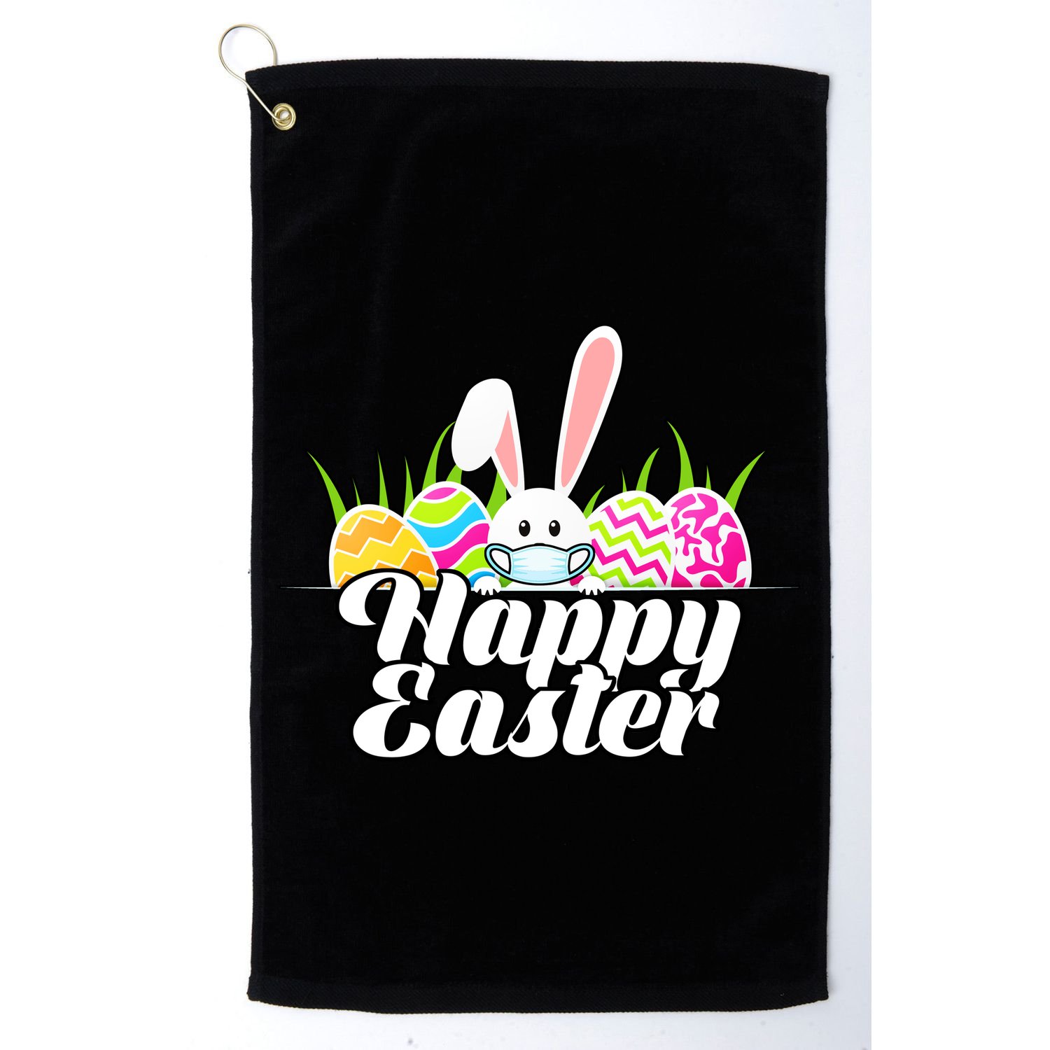 Happy Quarantine Easter  Golf Towel