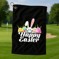 Happy Quarantine Easter  Golf Towel