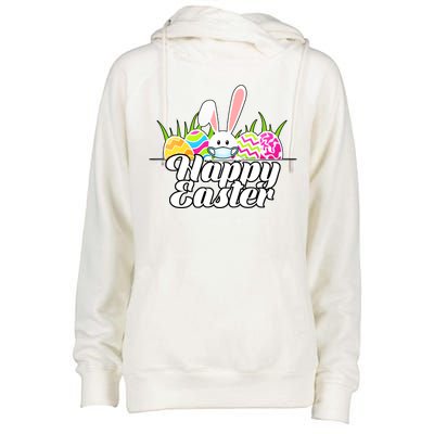 Happy Quarantine Easter  Womens Funnel Neck Pullover Hood