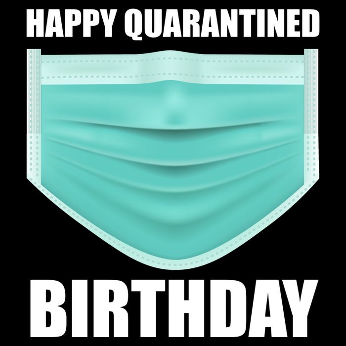 Happy Quarantined Birthday Short Acrylic Beanie