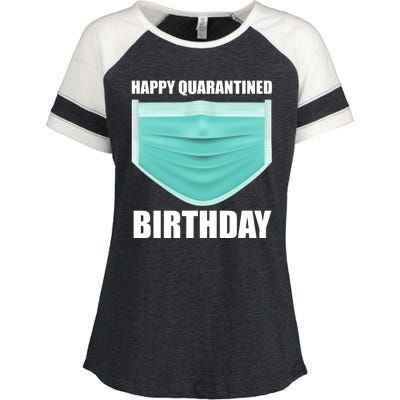 Happy Quarantined Birthday Enza Ladies Jersey Colorblock Tee