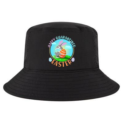 Happy Quarantined Easter Bunny With Mask And Egg Cool Comfort Performance Bucket Hat