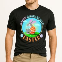 Happy Quarantined Easter Bunny With Mask And Egg Cooling Performance Crew T-Shirt
