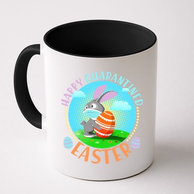 Happy Quarantined Easter Bunny With Mask And Egg Mug