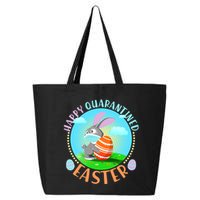 Happy Quarantined Easter Bunny With Mask And Egg 25L Jumbo Tote
