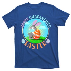 Happy Quarantined Easter Bunny With Mask And Egg T-Shirt