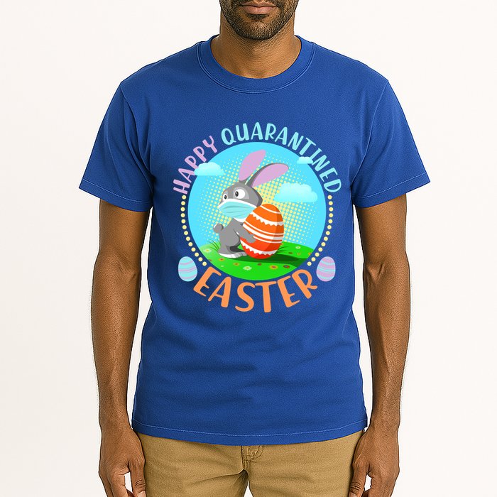 Happy Quarantined Easter Bunny With Mask And Egg Tall T-Shirt