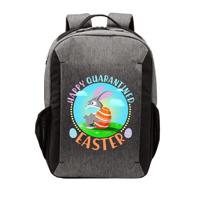 Happy Quarantined Easter Bunny With Mask And Egg Vector Backpack
