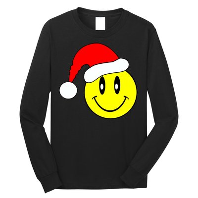 Happy Santa Smile Face Long Sleeve Shirt