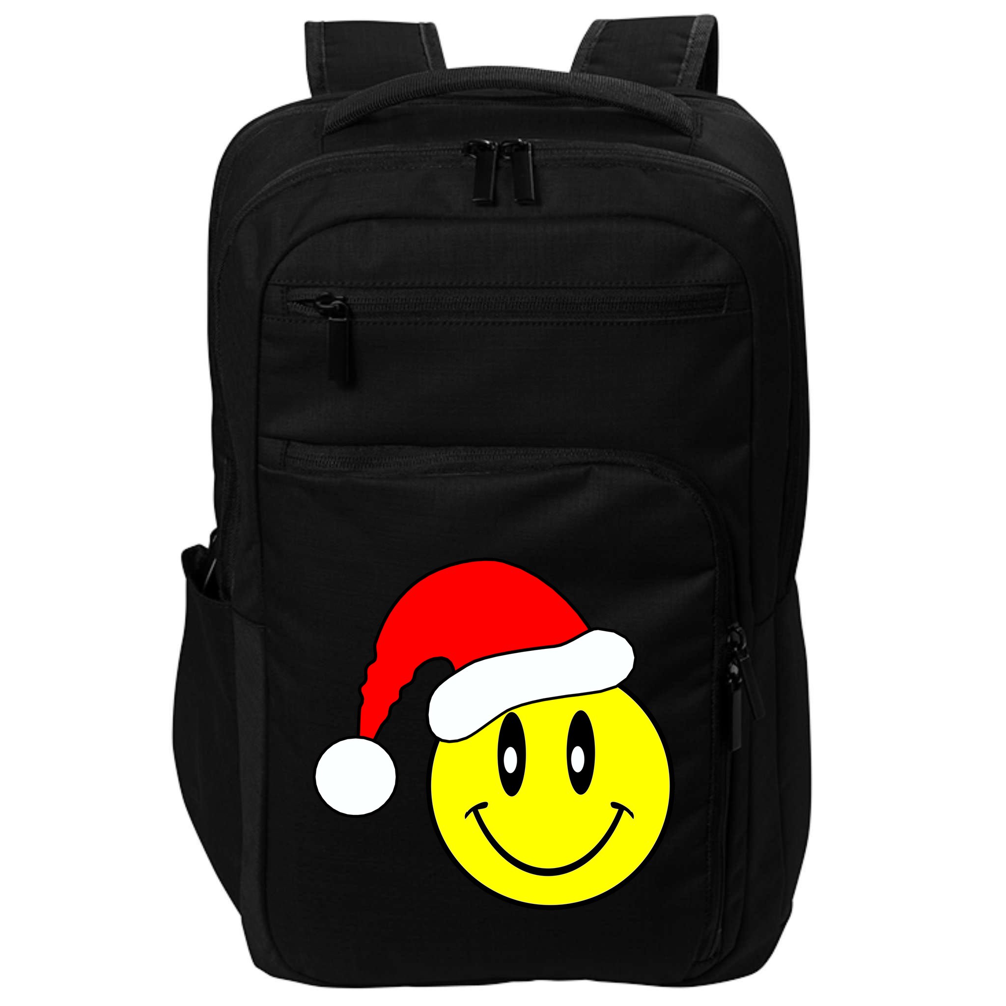 Happy Santa Smile Face Impact Tech Backpack