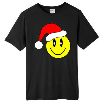 Happy Santa Smile Face Tall Fusion ChromaSoft Performance T-Shirt