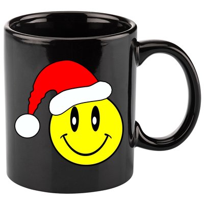 Happy Santa Smile Face 11oz C Handle Ceramic Mug