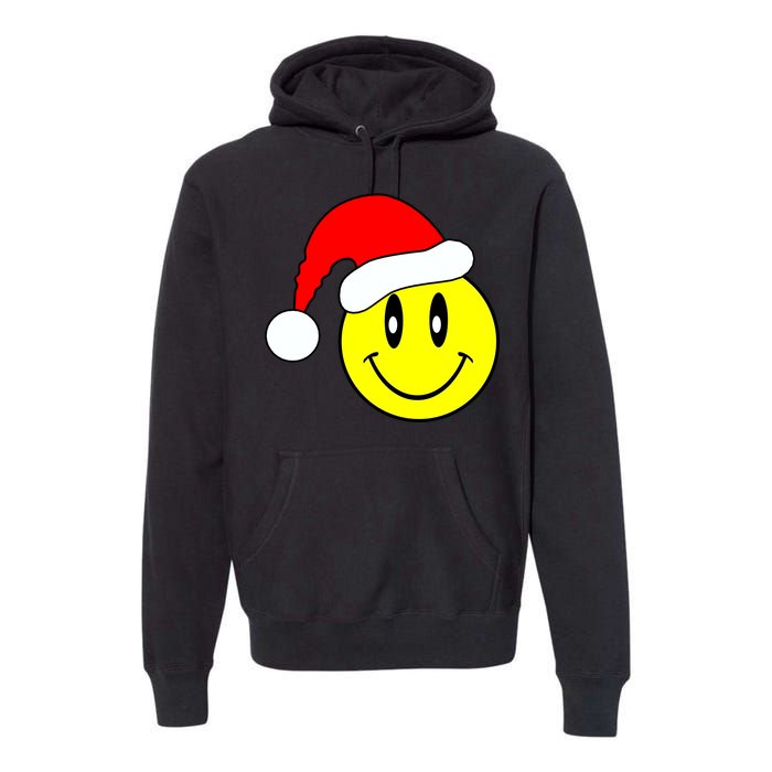 Happy Santa Smile Face Premium Hoodie