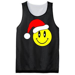 Happy Santa Smile Face Mesh Reversible Basketball Jersey Tank