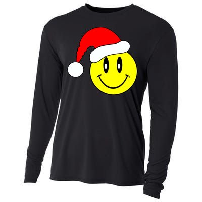 Happy Santa Smile Face Cooling Performance Long Sleeve Crew