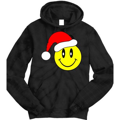 Happy Santa Smile Face Tie Dye Hoodie