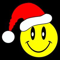 Happy Santa Smile Face Tie-Dye T-Shirt