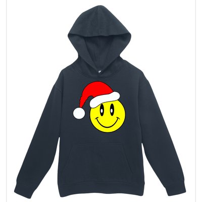 Happy Santa Smile Face Urban Pullover Hoodie