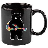 Happy Song Bear Guitar 11oz C Handle Ceramic Mug