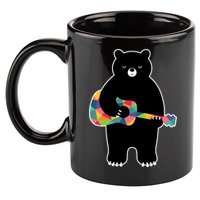 Happy Song Bear Guitar 11oz C Handle Ceramic Mug