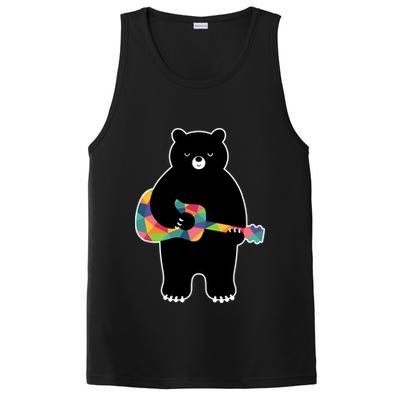 Happy Song Bear Guitar PosiCharge Competitor Tank