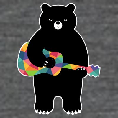 Happy Song Bear Guitar T-Shirt