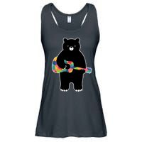 Happy Song Bear Guitar Ladies Essential Flowy Tank