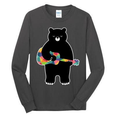 Happy Song Bear Guitar Tall Long Sleeve T-Shirt