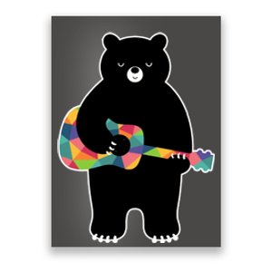 Happy Song Bear Guitar Poster