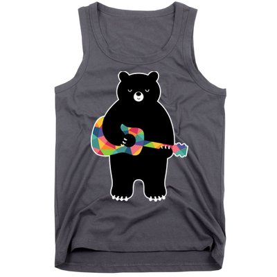 Happy Song Bear Guitar Tank Top