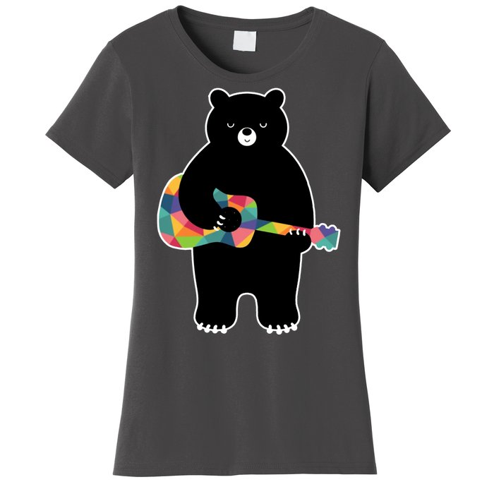 Happy Song Bear Guitar Women's T-Shirt