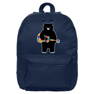 Happy Song Bear Guitar 16 in Basic Backpack